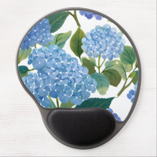 Blue Hydrangeas | Beautiful Floral Bush Gel Mouse Pad