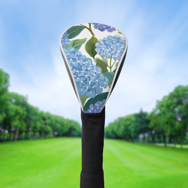 Blue Hydrangeas | Beautiful Floral Bush Golf Head Cover (Creator Uploaded)