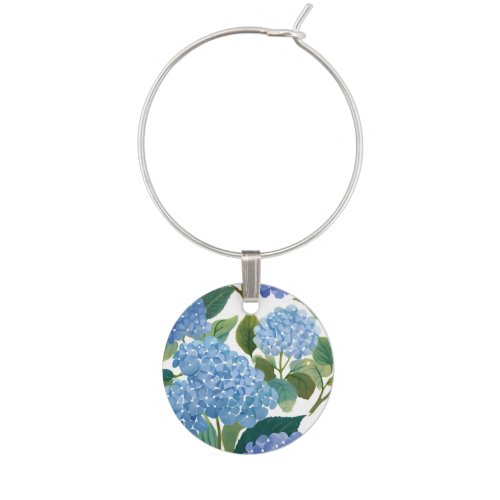 Blue Hydrangeas | Beautiful Floral Bush Wine Charm