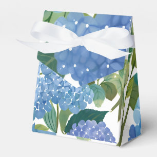 Blue Hydrangeas Beautiful Floral Favor Boxes