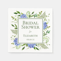 Blue Hydrangeas Bridal Shower