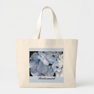 Blue Hydrangeas - Bridesmaid Large Tote Bag