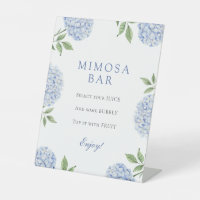 Blue Hydrangeas Classic Border Mimosa Bar