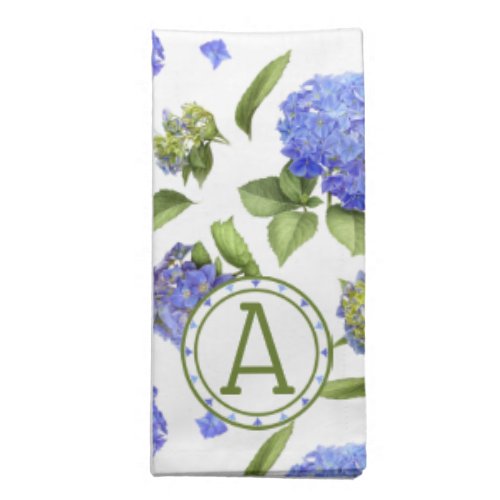 Blue Hydrangeas Cloth Napkin