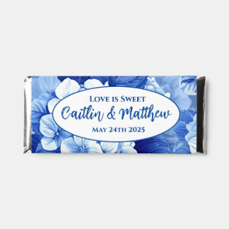 Blue Hydrangeas Collection Candy Bar Wrapper