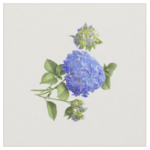 Blue Hydrangeas Fabric