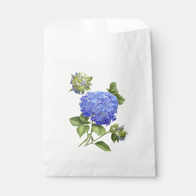 Blue Hydrangeas Favor Bag (Front)