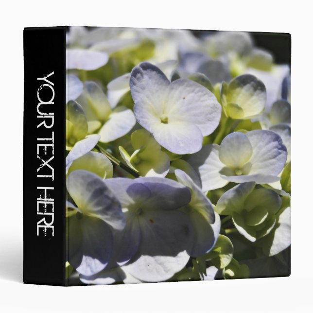 Blue Hydrangeas Flowers Binder (Front/Spine)