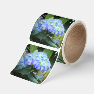 Blue Hydrangeas Flowers Floral Nature Photography  Square Sticker