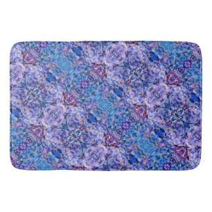 Blue Hydrangeas Flowers Foam Bath Mat Home Decor