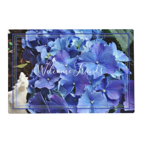 Blue Hydrangeas Friendship Laminated Placemat