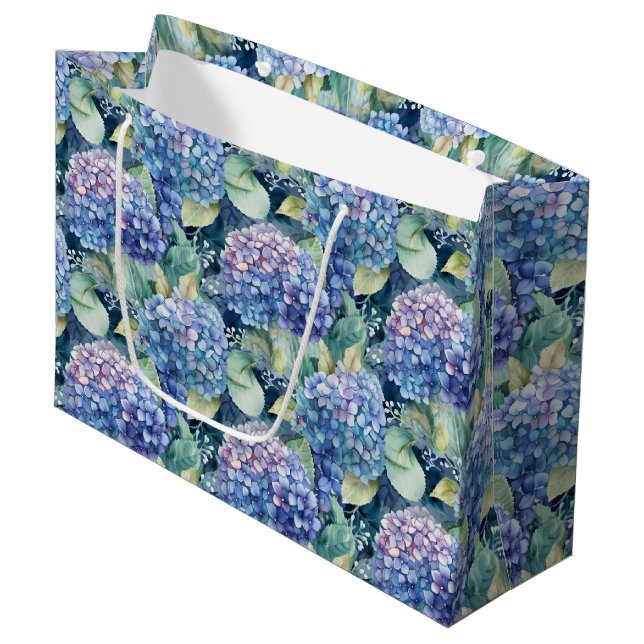 Blue Hydrangeas Gift Bag (Front Angled)