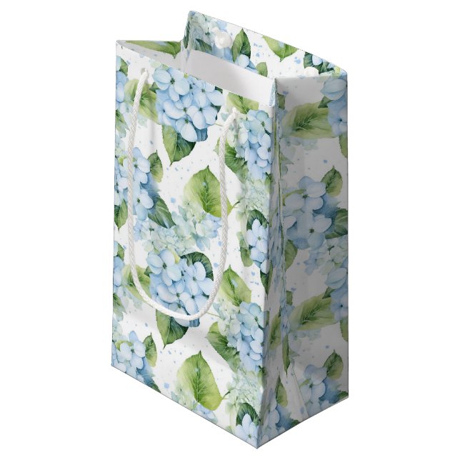 Blue Hydrangeas Gift Bag (Front Angled)