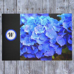 Blue Hydrangeas Personalized Door Mat