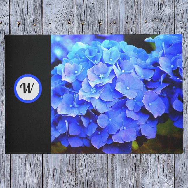 Blue Hydrangeas Personalized Door Mat (Creator Uploaded)
