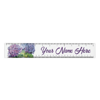 Blue Hydrangeas Personalized Ruler