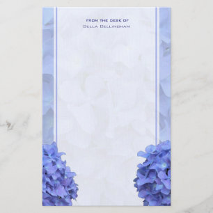 Blue Hydrangeas Stationery