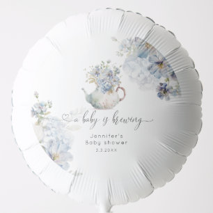 Blue Hydrangeas tea party baby shower Balloon