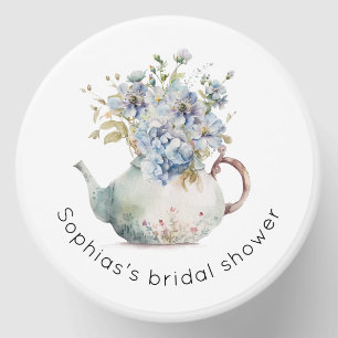 Blue Hydrangeas tea party bridal shower Mini Candle Favors