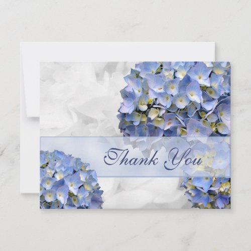 Blue Hydrangeas Thank You Cards