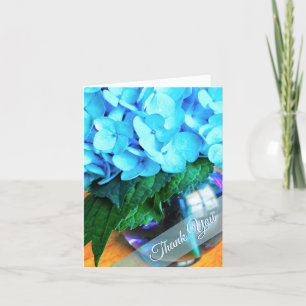 Blue Hydrangeas Thank You NoteCard