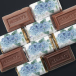 Blue Hydrangeas Watercolor Floral Wedding Hershey's Miniatures<br><div class="desc">Blue periwinkle hydrangeas watercolor floral wedding favors mini chocolate bars favor wrappers.</div>