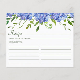 Blue Hydrangeas Wedding Recipe