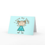 Blue I Love My Daddy Gift Card