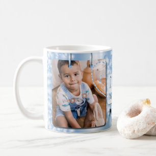 Blue I Love My Son Photo & Name Coffee Mug