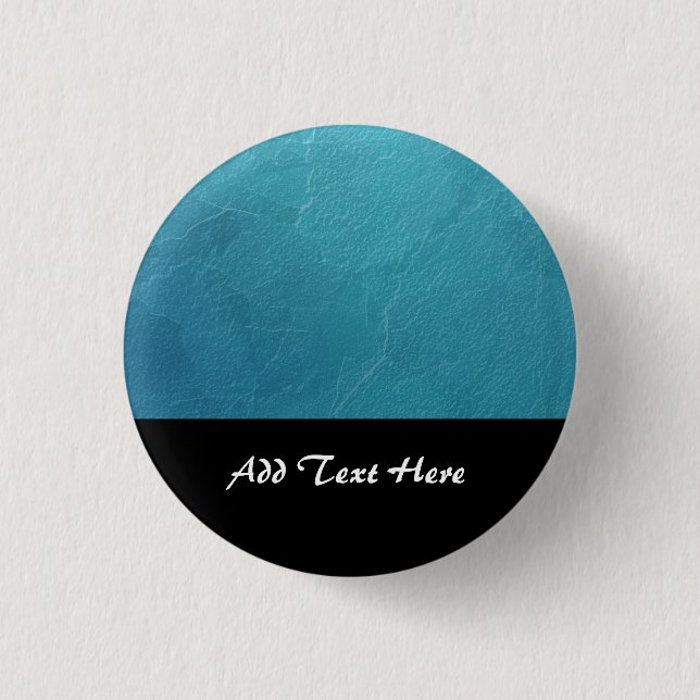 Blue Ice Abstract Artwork Button (Front)