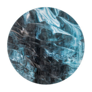 Blue Ice Abstract In Ice Cave Cutting Board