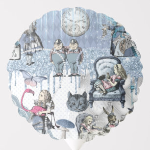 Blue Ice Alice in Wonderland Modern Balloon