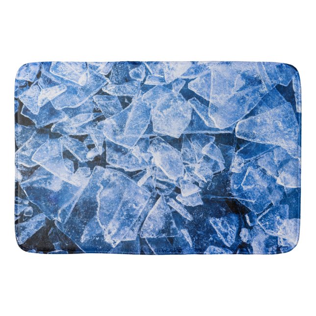 Blue Ice Bathroom Mat (Front)