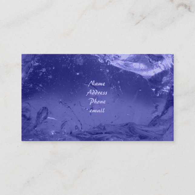 Blue Ice Business Card (Front)