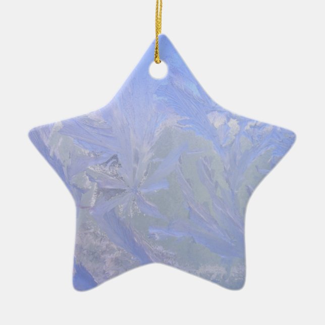 Blue ice ceramic ornament (Front)