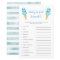 Blue Ice Cream Baby Word Scramble Game