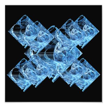 Blue Ice Cubes Photo Print by stellerangel at Zazzle
