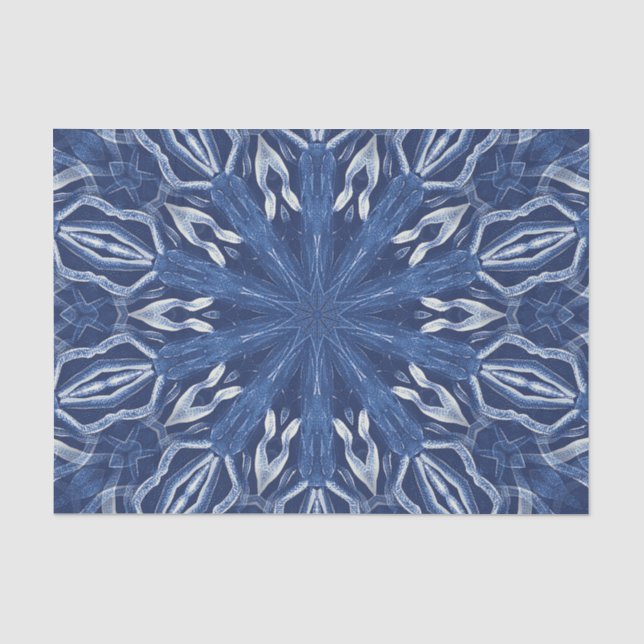 Blue Ice design Tissue Paper (Front)