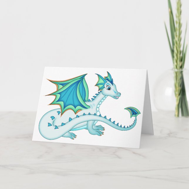 Blue Ice Dragon Card (Front)
