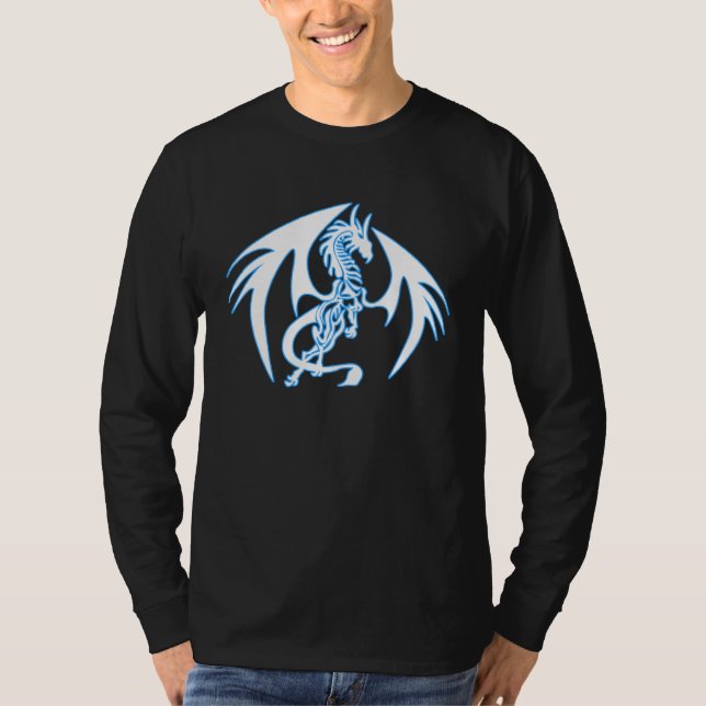 Blue Ice Dragon Kids Halloween Team Undead T-Shirt (Front)