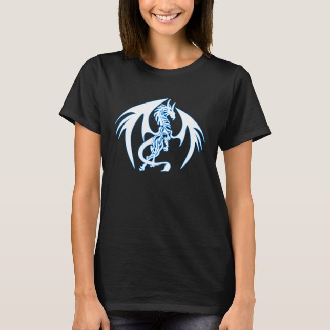 Blue Ice Dragon Kids Halloween Team Undead T-Shirt (Front)