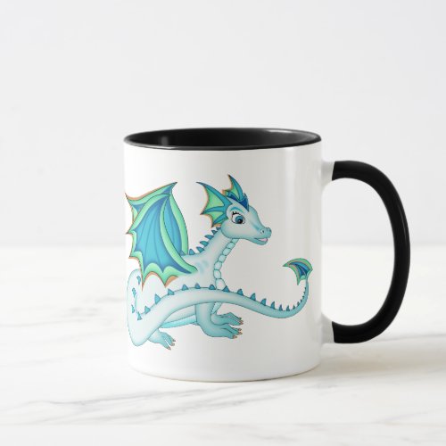 Blue Ice Dragon Mug