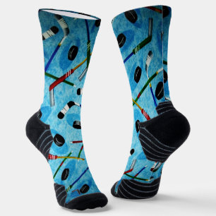 Blue ice Hockey Socks