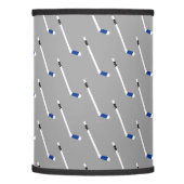 Blue Ice Hockey Stick Pattern Lamp Shade (Left)