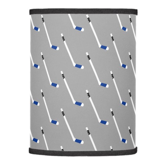 Blue Ice Hockey Stick Pattern Lamp Shade (Right)