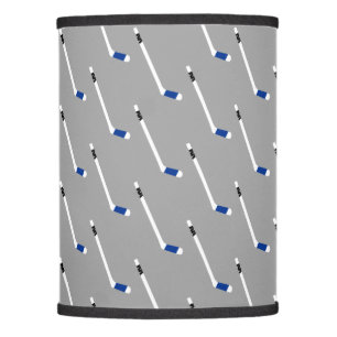 Blue Ice Hockey Stick Pattern Lamp Shade