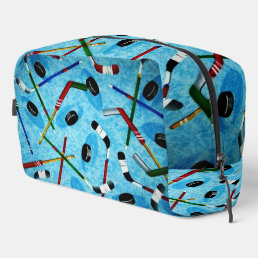 Blue Ice Hockey Theme Dopp Kit