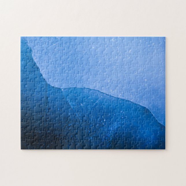 Blue Ice Impossible Jigsaw Puzzle (Horizontal)
