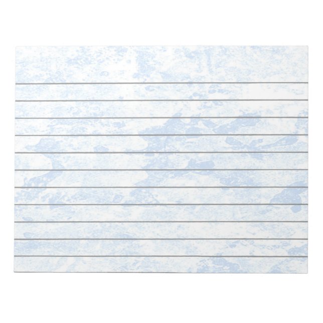Blue Ice Lined Notepad (Front)