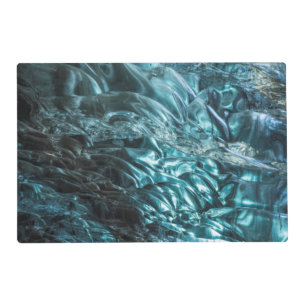 Blue ice of an ice cave, Iceland Placemat